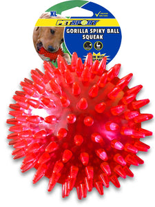 XL Gorilla Spiky Ball Squeak Asst. - 5"
