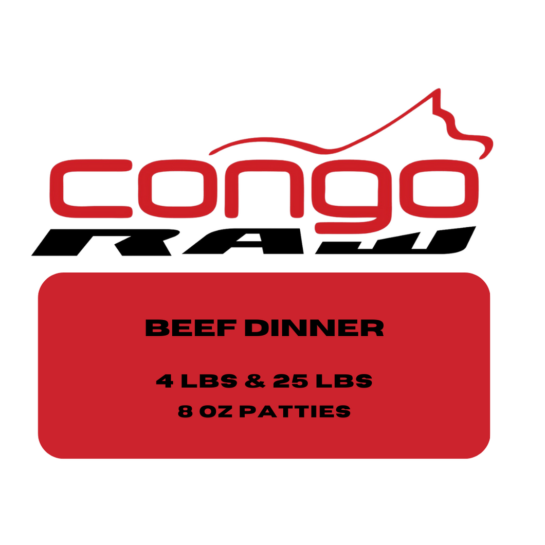 Congo Raw Grass Fed Beef Dinner