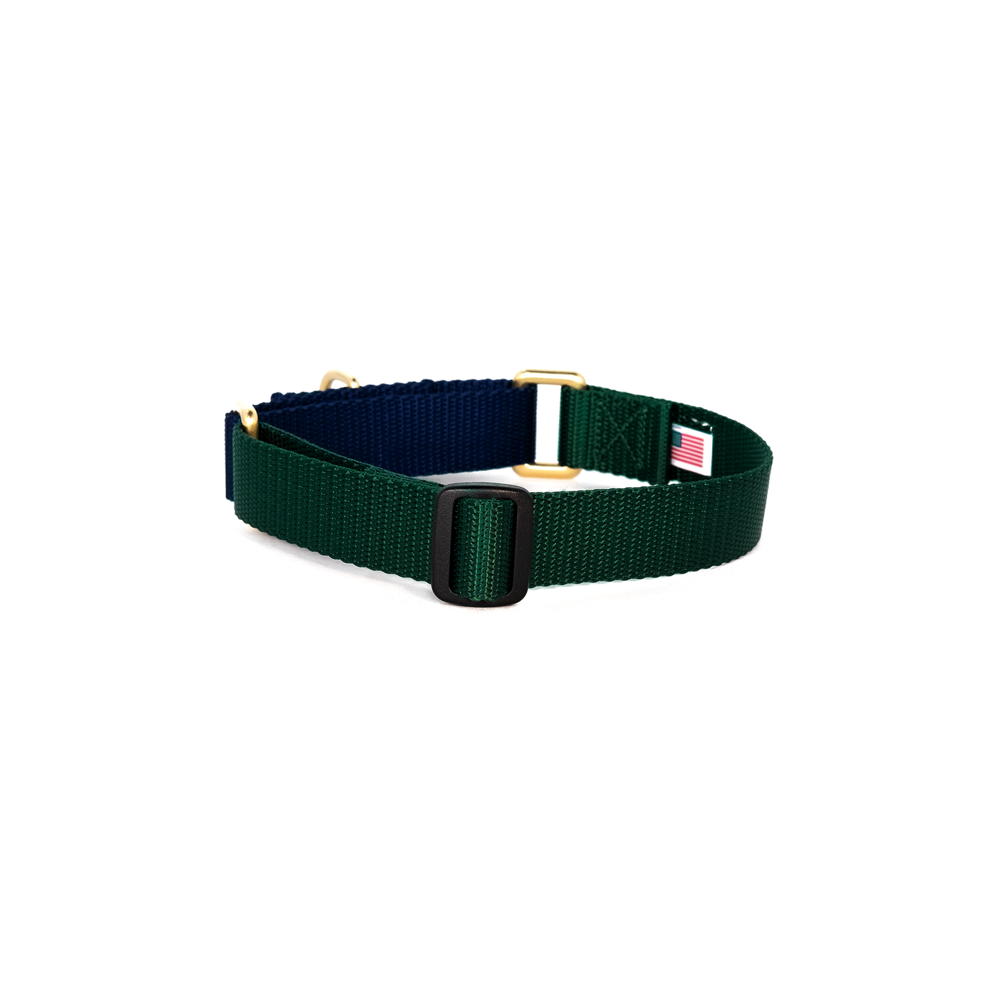 Martingale Collar - Forest + Navy