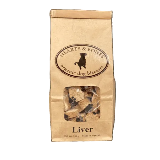 Hearts & Bones - Liver Organic Dog Biscuits
