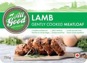 All Good Dog Food Lamb Meatloaf