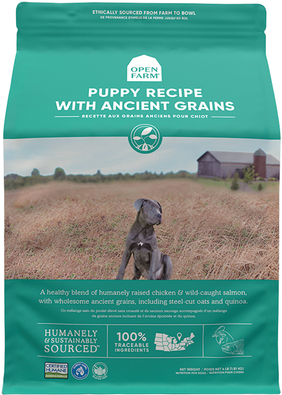 Open Farm Ancient Grains: High-Protein Puppy Recipe