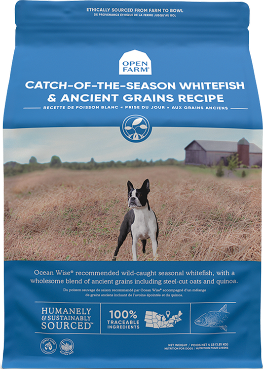 Open Farm Ancient Grains: Catch-of-the-Season Whitefish 22lbs