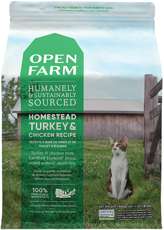 Open Farm Cat: Homestead Turkey & Chicken 8lb