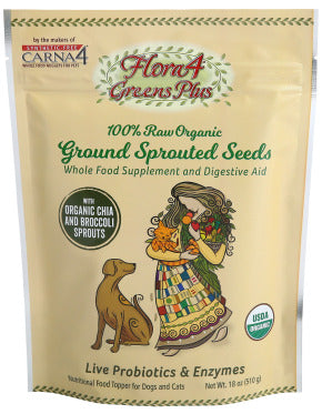 Flora4 Sprouted Seeds Topper - Greens Plus with Broccoli & Chia