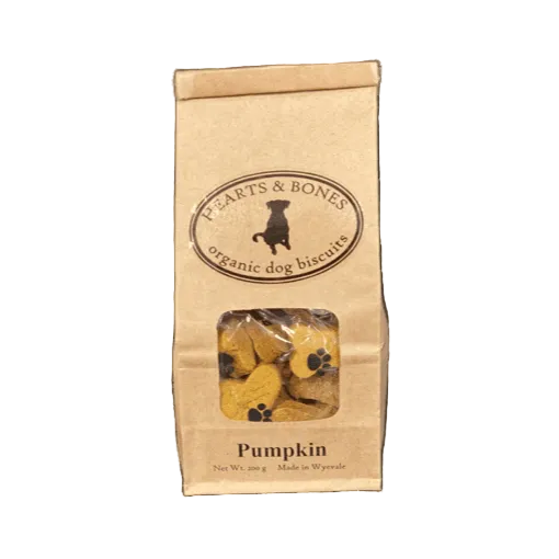 Hearts & Bones - Pumpkin Spice Organic Dog Biscuits