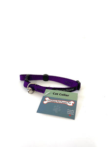 Breakaway Nylon Cat Collar with Bell - Purple