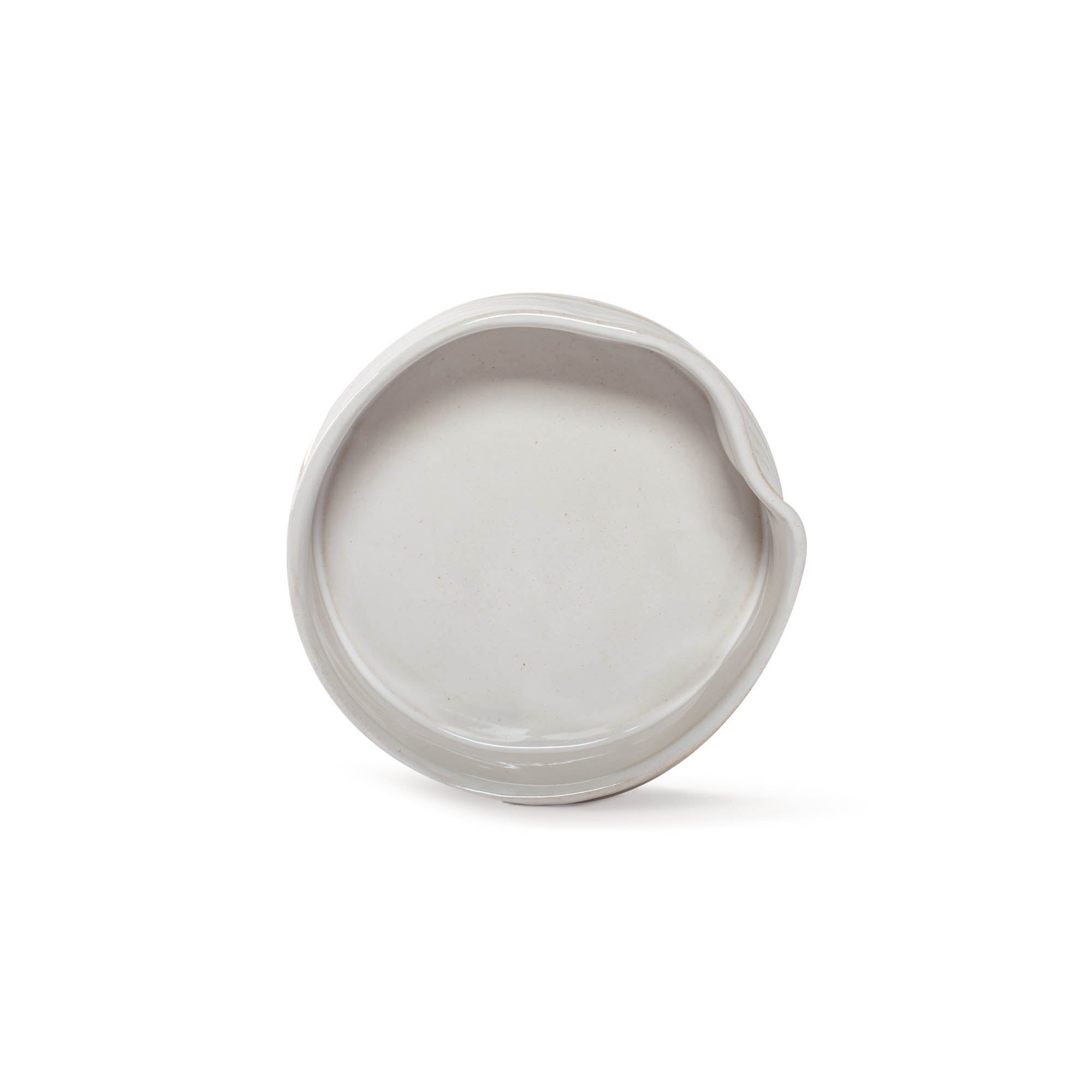 Fringe Petshop Ribbed White Small Dog Bowl The Dog Bowl