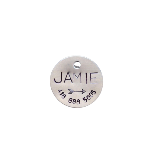 Hand Stamped Dog Tag